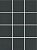 Керамический гранит KERAMA MARAZZI Агуста черный матовый 30x40x0,7 из 12 частей 9,8х9,8