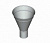 Воронка конусная D216 мм промышленная, Zn