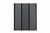 Софит с центральной перфорацией AQUASYSTEM, 0.5 PE Matt, Zn 140, 2400х303 мм, RAL 7024 графит
