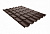Металлочерепица Руукки Ruukki Monterrey FEB Forma 0,5 Pural Matt BT, Zn 275 (темно-коричневый) RR32