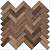 Керамический гранит KERAMA MARAZZI Декор Селект Вуд бежевый темный мозаичный  33x33x0,9
