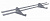 Снегозадержатель Snow Kit Grand Line (Гранд Лайн), 1.0 м, цвет RAL 9006 (светлый алюминий)