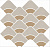 Керамическая плитка KERAMA MARAZZI Декор Таделакт наборный серый светлый, жёлтый матовый обрезной 30x28x0,9