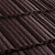 Композитная черепица Метротайл (Metrotile) серия MetroShake II, цвет коричневый, 1330х410 мм