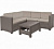 Угловой диван Provence set with coffee table Keter (Кетер), цвет капучино