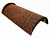 Конек Gerard полукруглый, 430х205 мм, cedar (101)