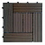 Садовый паркет Cm Garden (Гарден) Classic (широкие полоски), 300x300 мм, цвет WENGE (венге), 11 шт./
