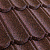 Композитная черепица Метротайл (Metrotile) серия MetroBond, цвет кофе, 1330х410 мм