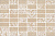 Керамическая плитка KERAMA MARAZZI Декор Золотой пляж темный бежевый мозаичный матовый 20x30x0,69