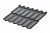 Металлочерепица модульная Aquasystem Стокгольм XXL, 0.5 Pural BT MATT, Zn 275, 1185х875 мм, RR 23 маренго