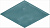 Керамическая плитка KERAMA MARAZZI Декор Риад бирюзовый глянцевый 13,5x7,8x0,9