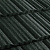 Композитная черепица Метротайл (Metrotile) серия MetroShake II, цвет темно-зеленый, 1330х410 мм
