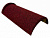 Конек Gerard полукруглый, 430х205 мм, burgundy (151)