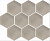 Керамическая плитка KERAMA MARAZZI Тюрен бежевый матовый из 9 частей 12x10,4x0,7