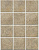Керамический гранит KERAMA MARAZZI Брюссель бежевый матовый из 12 частей 9,8х9,8