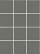 Керамический гранит KERAMA MARAZZI Агуста серый матовый 30x40x0,7 из 12 частей 9,8х9,8