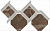 Керамический гранит KERAMA MARAZZI Декор Риальто 1 наборный лаппатированный 48x29,5x0,9