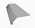 Карнизная планка (капельник), 2000 мм РЕ Ral 7004 (серый)