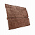 Металлический сайдинг Гранд Лайн / Grand Line профиль Квадро Брус, Print elite 0.45, цвет Sand Stone